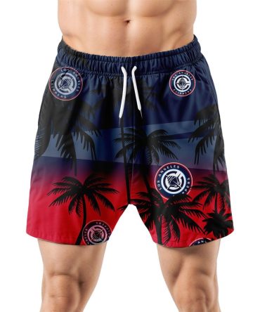 Los Angeles Clippers Hawaiian Shorts Coconut Tree