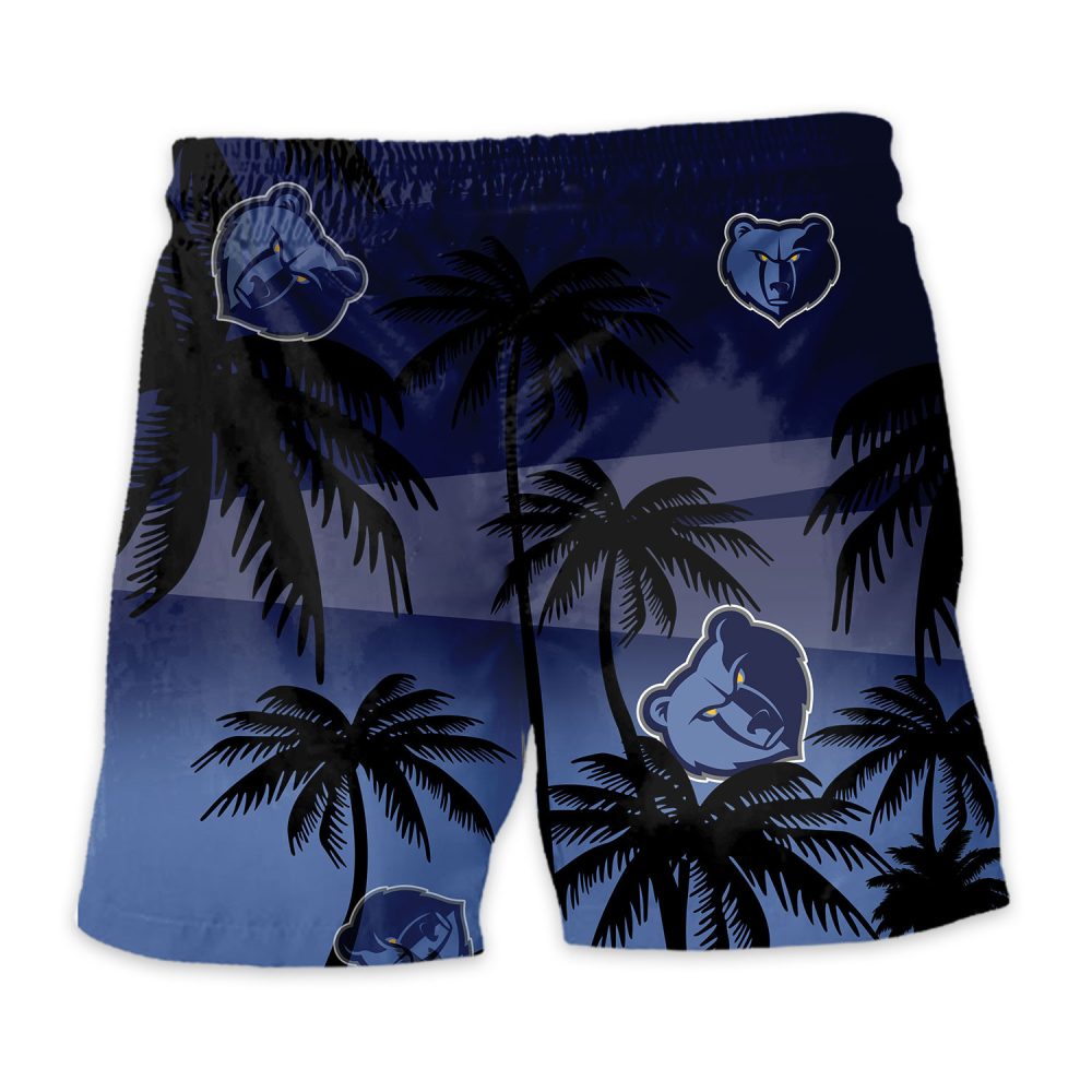 Memphis Grizzlies Hawaiian Shorts Coconut Tree - Image 4