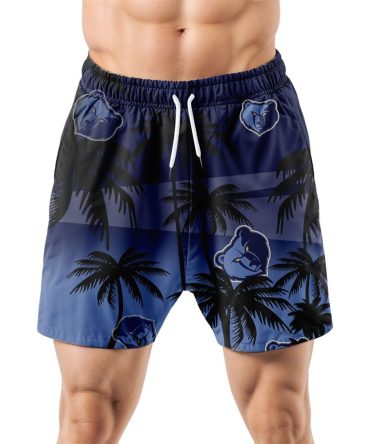 Memphis Grizzlies Hawaiian Shorts Coconut Tree
