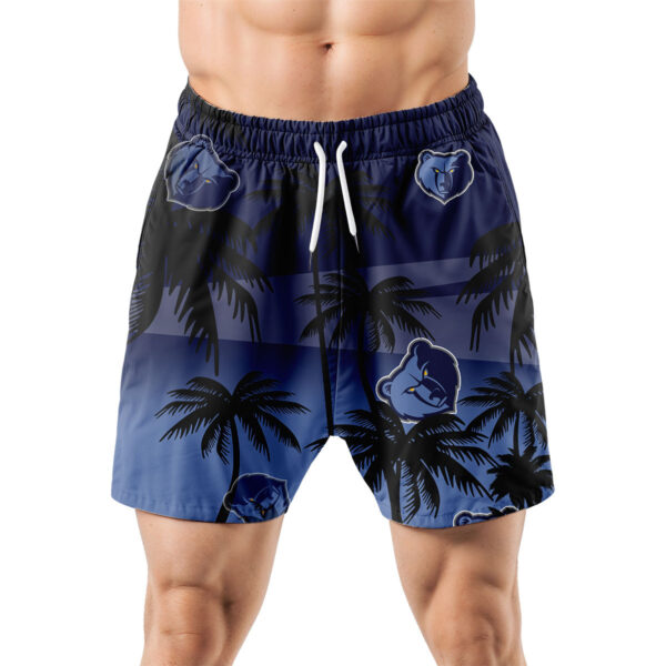 Memphis Grizzlies Hawaiian Shorts Coconut Tree - Image 5