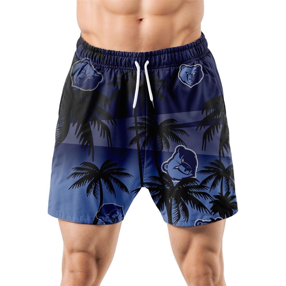 Memphis Grizzlies Hawaiian Shorts Coconut Tree