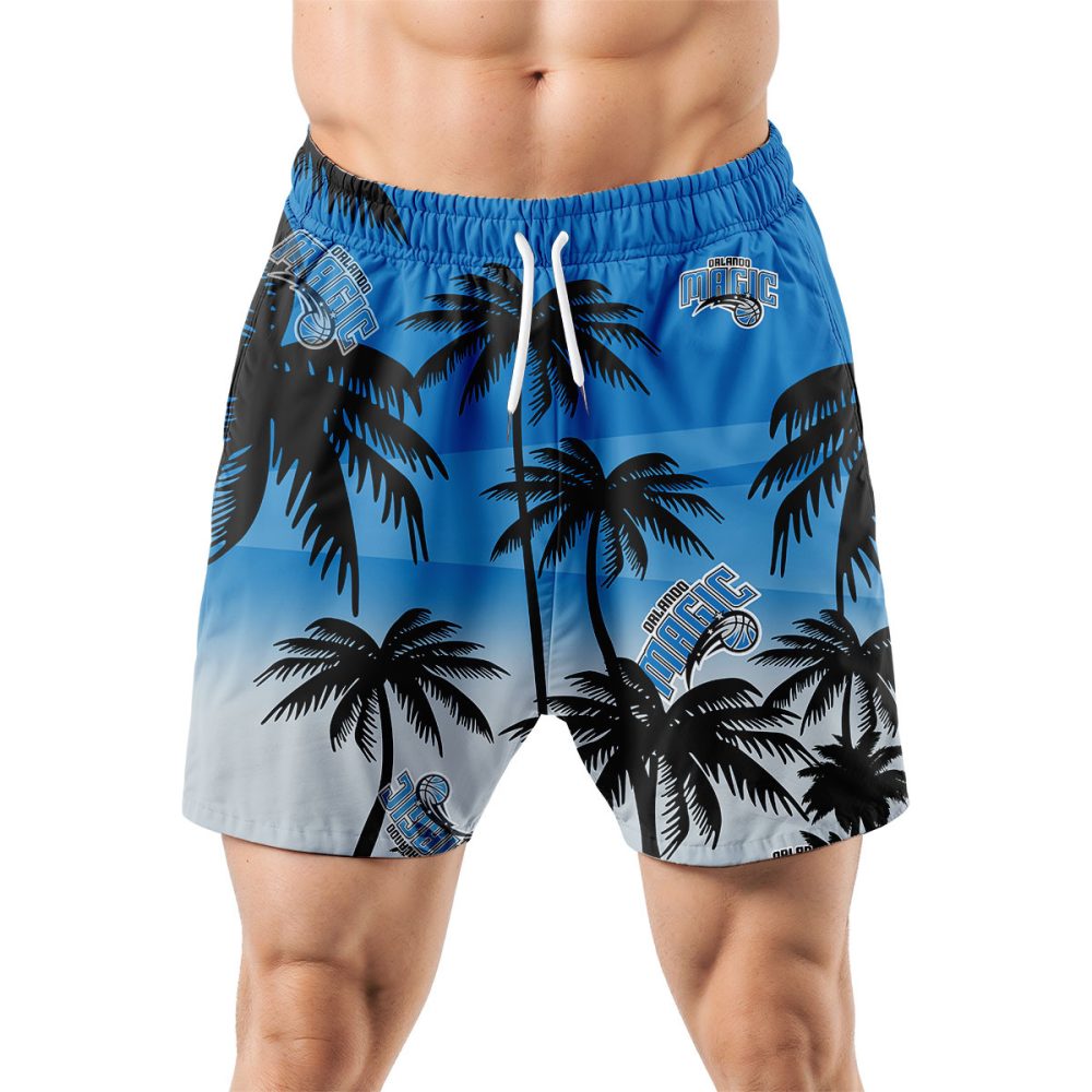 Orlando Magic Hawaiian Shorts Coconut Tree