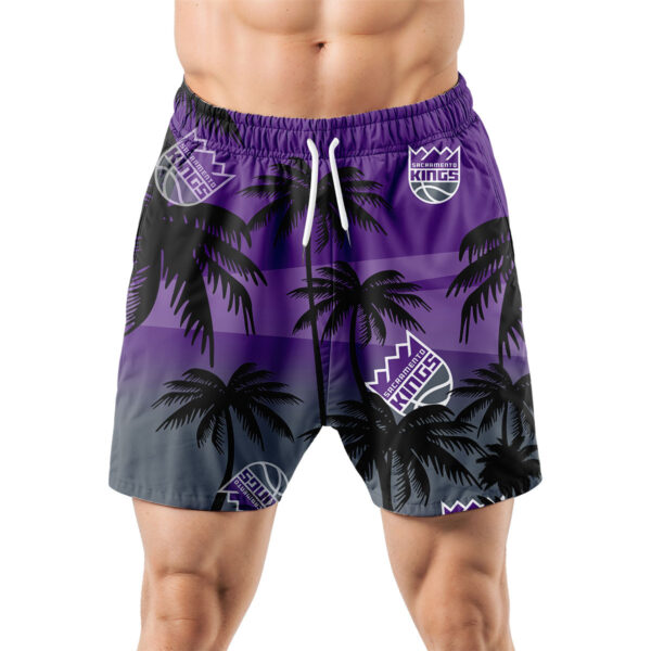 Sacramento Kings Hawaiian Shorts Coconut Tree - Image 5