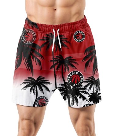 Toronto Raptors Hawaiian Shorts Coconut Tree