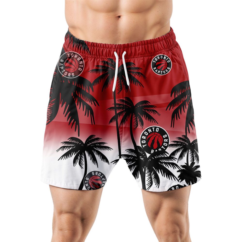 Toronto Raptors Hawaiian Shorts Coconut Tree