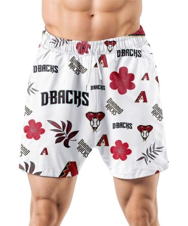 Arizona Diamondbacks Hawaiian Shorts Tropical Beach
