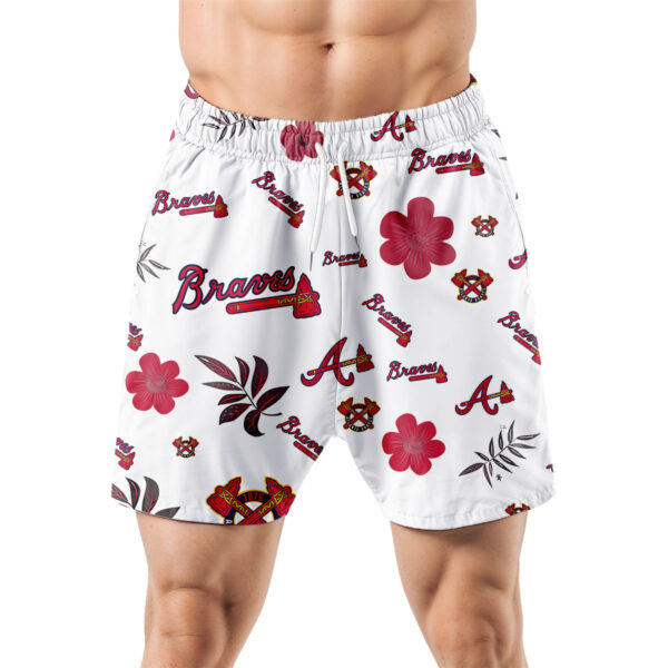 Atlanta Braves Hawaiian Shorts Tropical Beach - Image 5