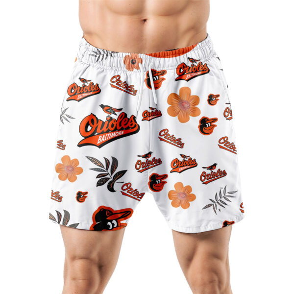 Baltimore Orioles Hawaiian Shorts Tropical Beach - Image 5