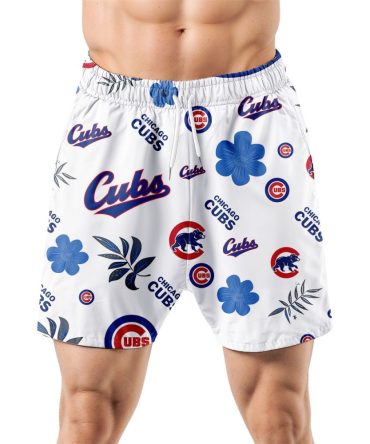 Chicago Cubs Hawaiian Shorts Tropical Beach