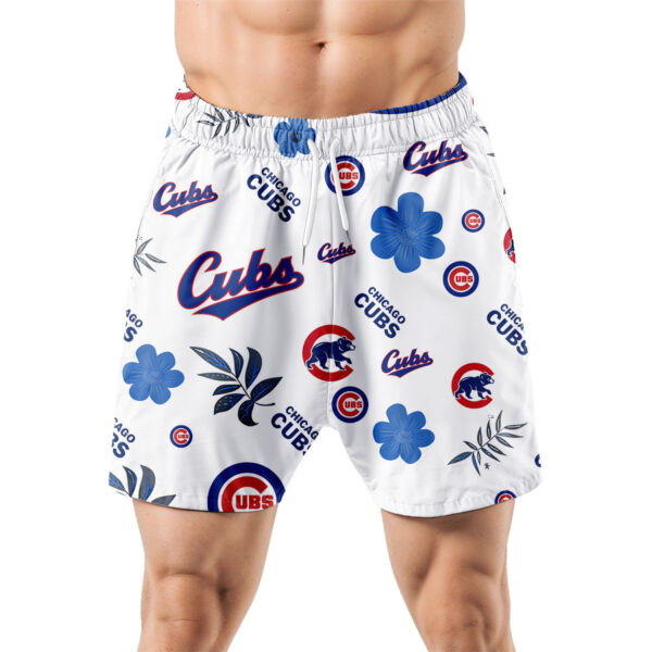 Chicago Cubs Hawaiian Shorts Tropical Beach - Image 5
