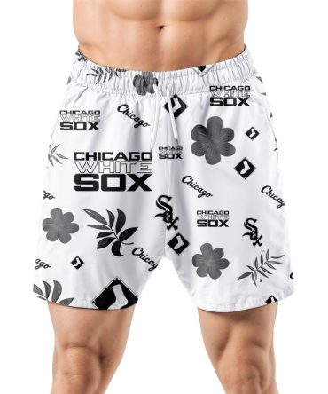 Chicago White Sox Hawaiian Shorts Tropical Beach