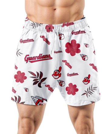 Cleveland Guardians Hawaiian Shorts Tropical Beach