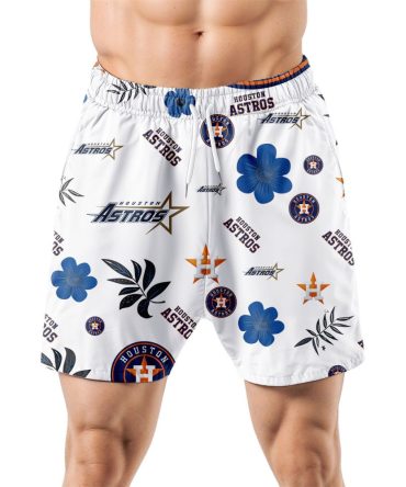 Houston Astros Hawaiian Shorts Tropical Beach