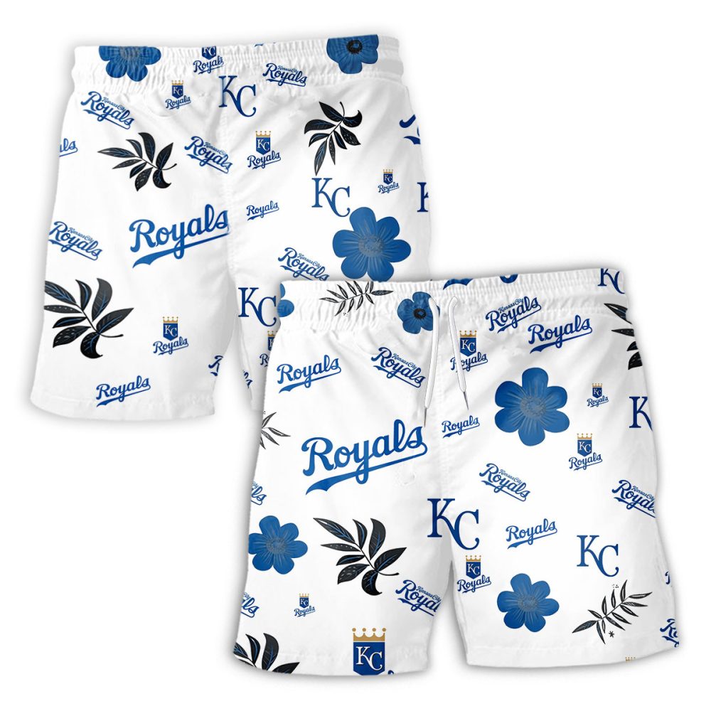 Kansas City Royals Hawaiian Shorts Tropical Beach - Image 2
