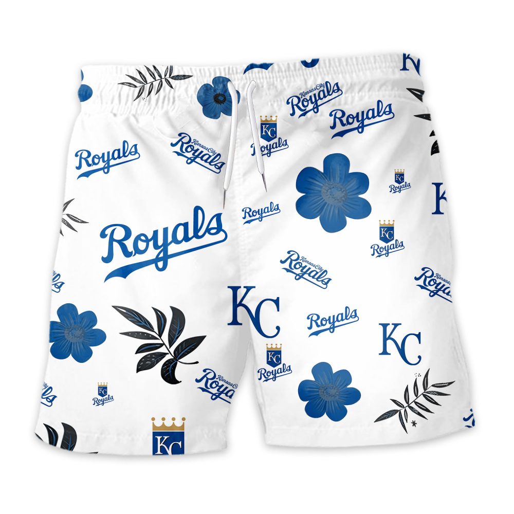 Kansas City Royals Hawaiian Shorts Tropical Beach - Image 3