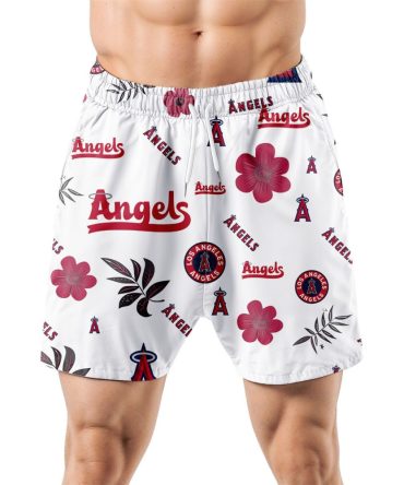 Los Angeles Angels Hawaiian Shorts Tropical Beach