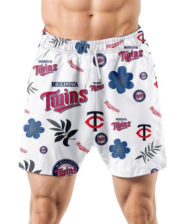 Minnesota Twins Hawaiian Shorts Tropical Beach