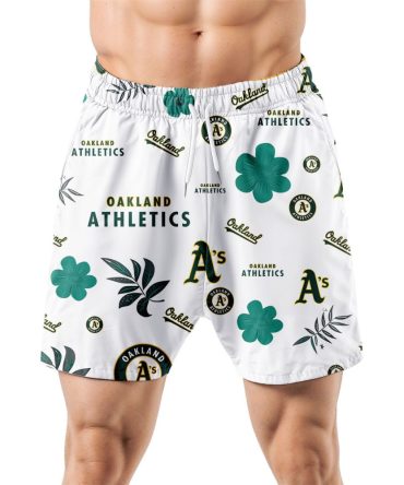 Oakland Athletics Hawaiian Shorts Tropical Beach