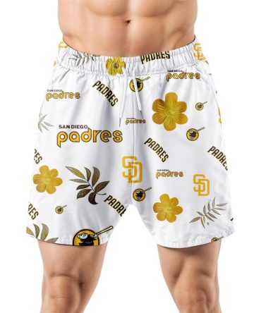 San Diego Padres Hawaiian Shorts Tropical Beach