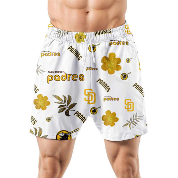 San Diego Padres Hawaiian Shorts Tropical Beach - Image 5