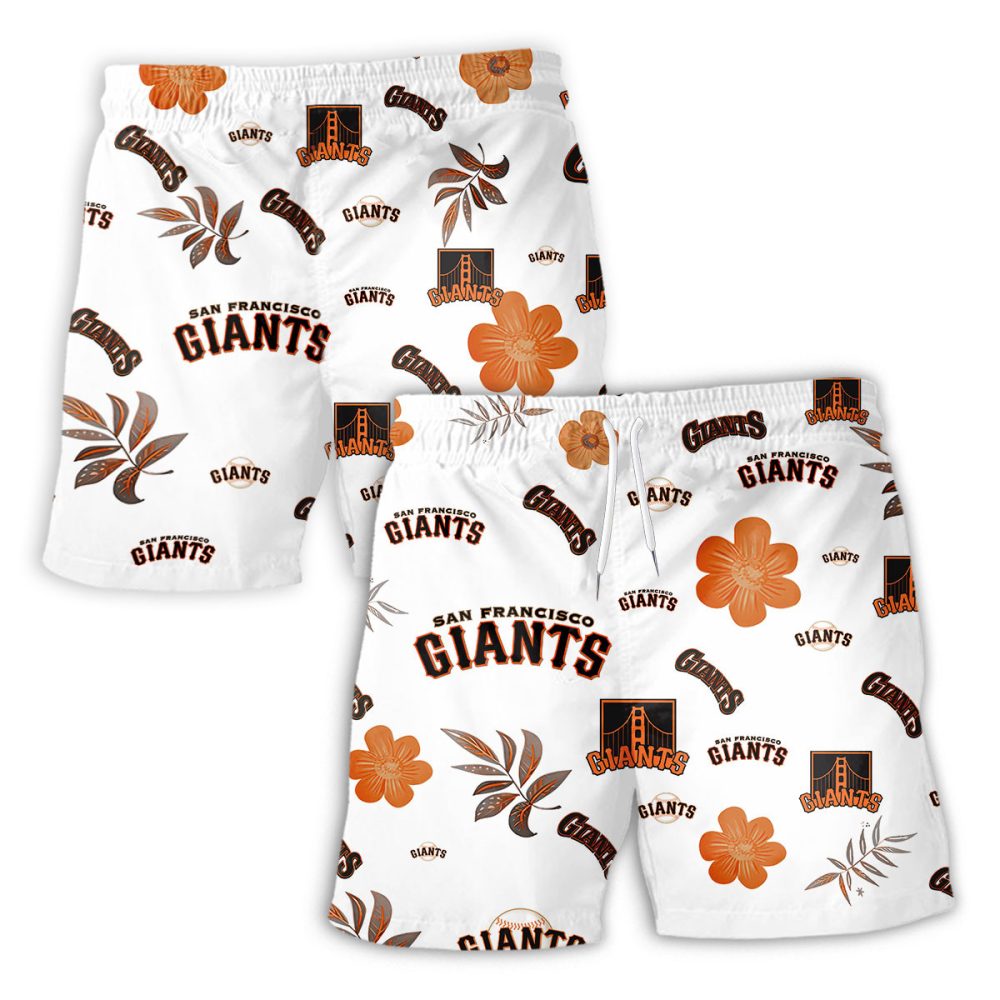 San Francisco Giants Hawaiian Shorts Tropical Beach - Image 2