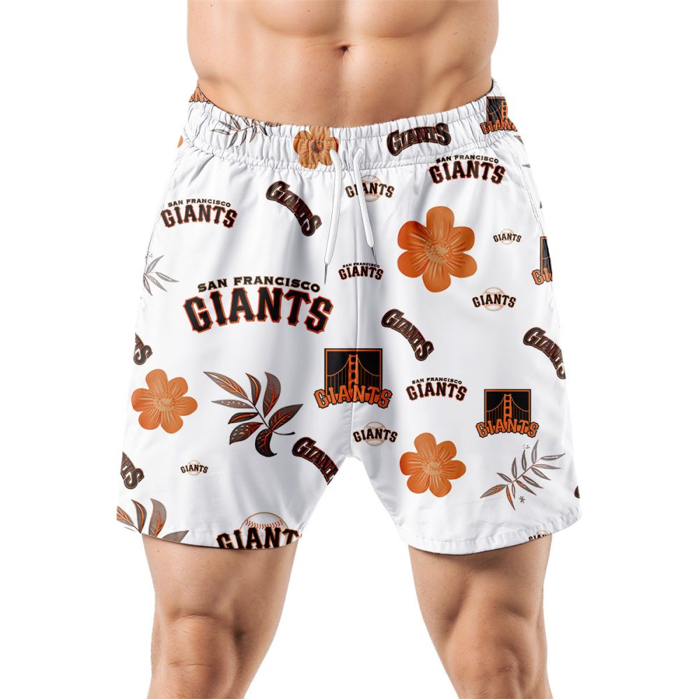 San Francisco Giants Hawaiian Shorts Tropical Beach