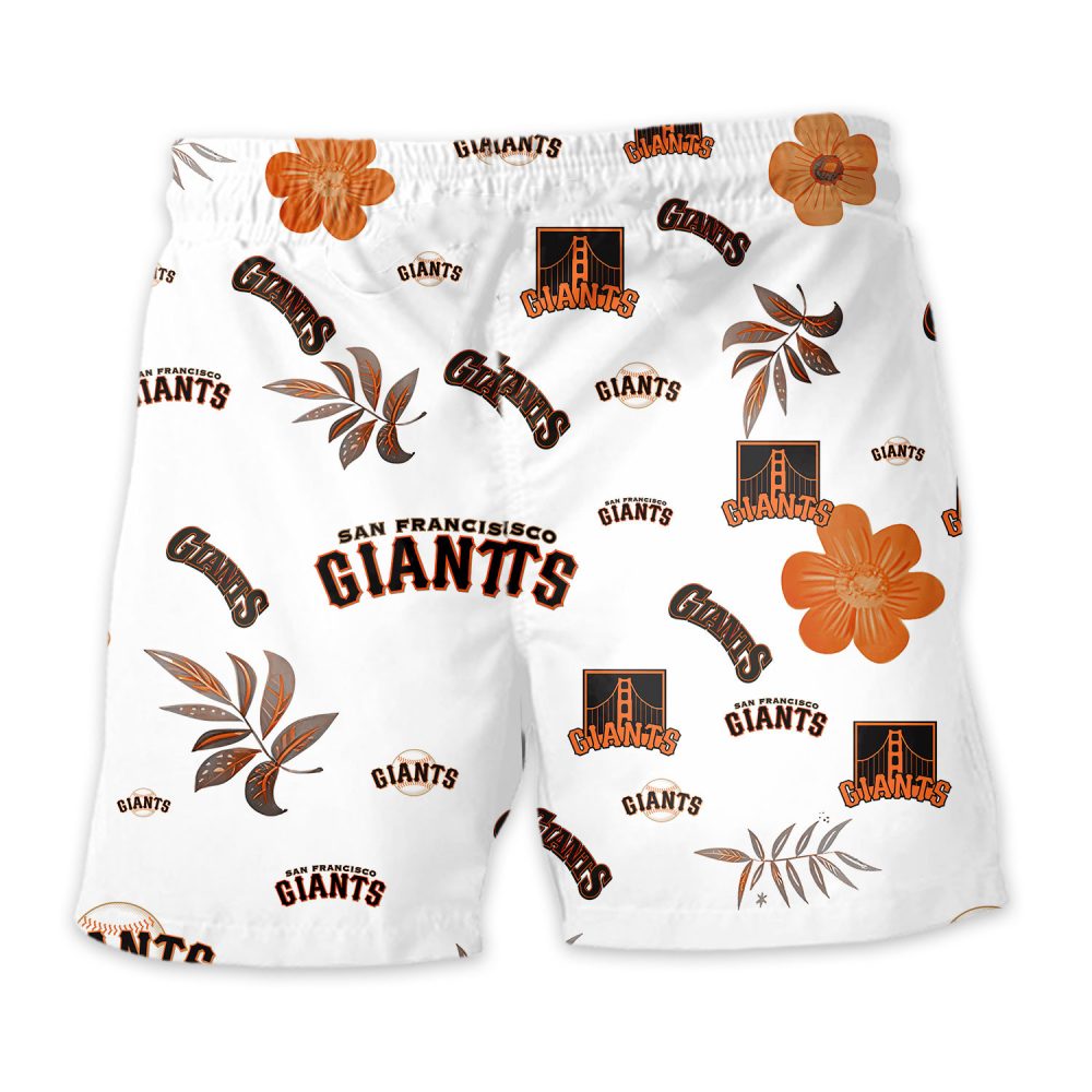San Francisco Giants Hawaiian Shorts Tropical Beach - Image 4