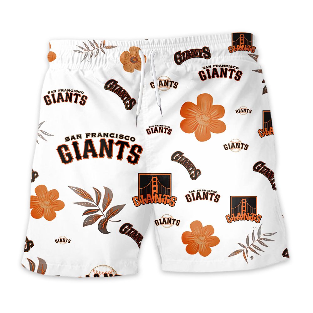 San Francisco Giants Hawaiian Shorts Tropical Beach - Image 3