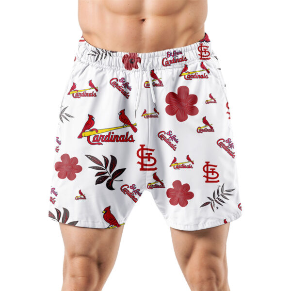 St. Louis Cardinals Hawaiian Shorts Tropical Beach - Image 5