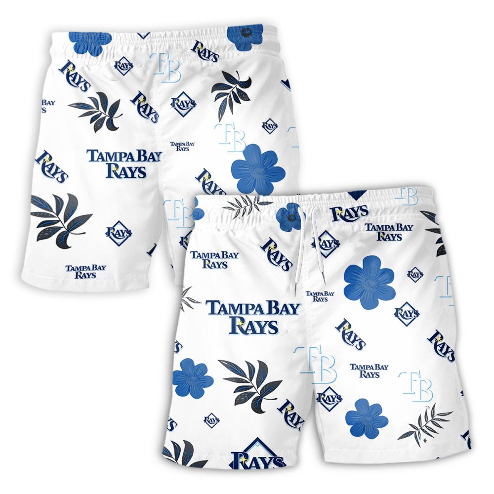 Tampa Bay Rays Hawaiian Shorts Tropical Beach - Image 2