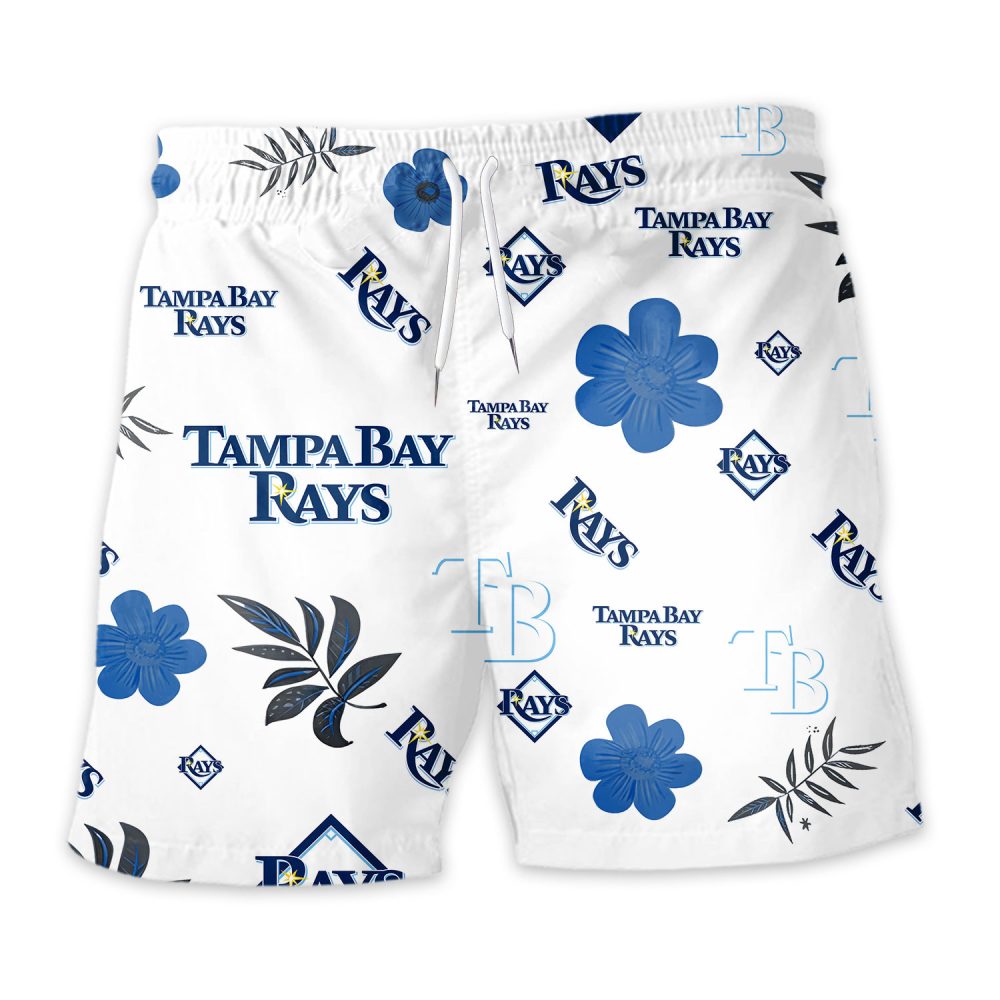 Tampa Bay Rays Hawaiian Shorts Tropical Beach - Image 3