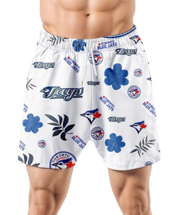 Toronto Blue Jays Hawaiian Shorts Tropical Beach