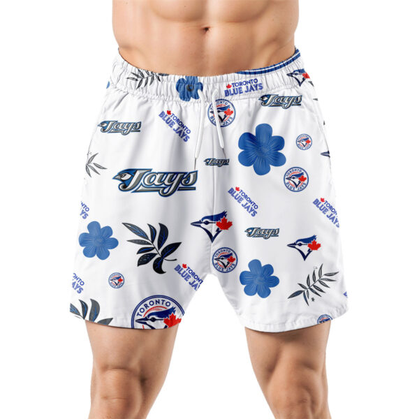 Toronto Blue Jays Hawaiian Shorts Tropical Beach - Image 5