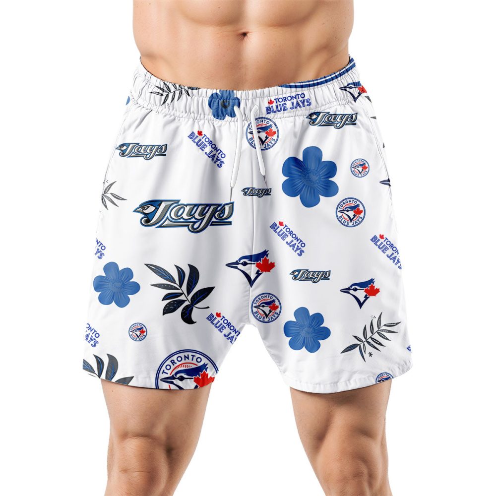 Toronto Blue Jays Hawaiian Shorts Tropical Beach