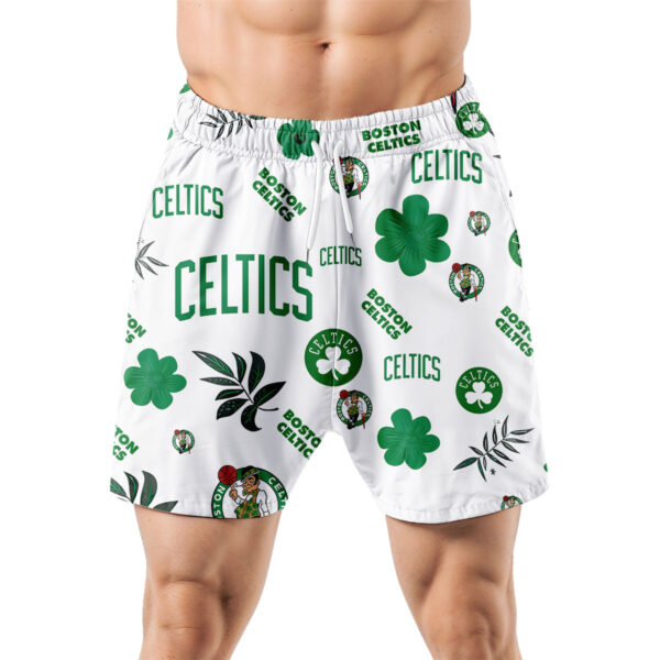 Boston Celtics Hawaiian Shorts Tropical Beach - Image 5