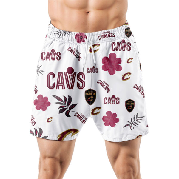 Cleveland Cavaliers Hawaiian Shorts Tropical Beach - Image 5