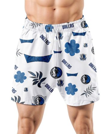 Dallas Mavericks Hawaiian Shorts Tropical Beach