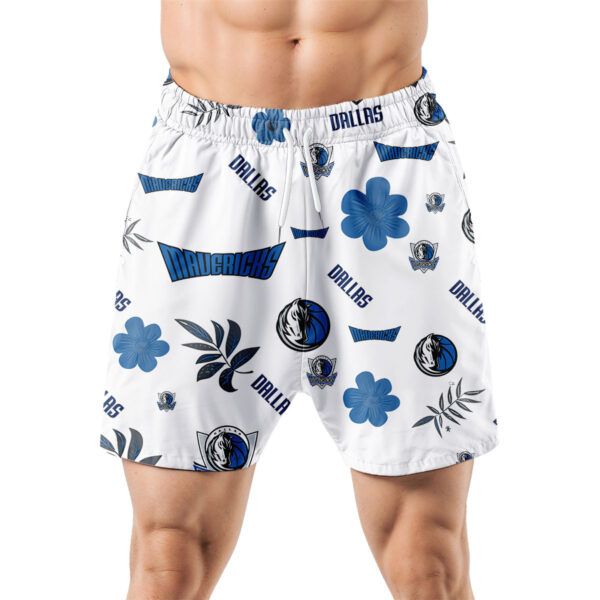 Dallas Mavericks Hawaiian Shorts Tropical Beach - Image 5