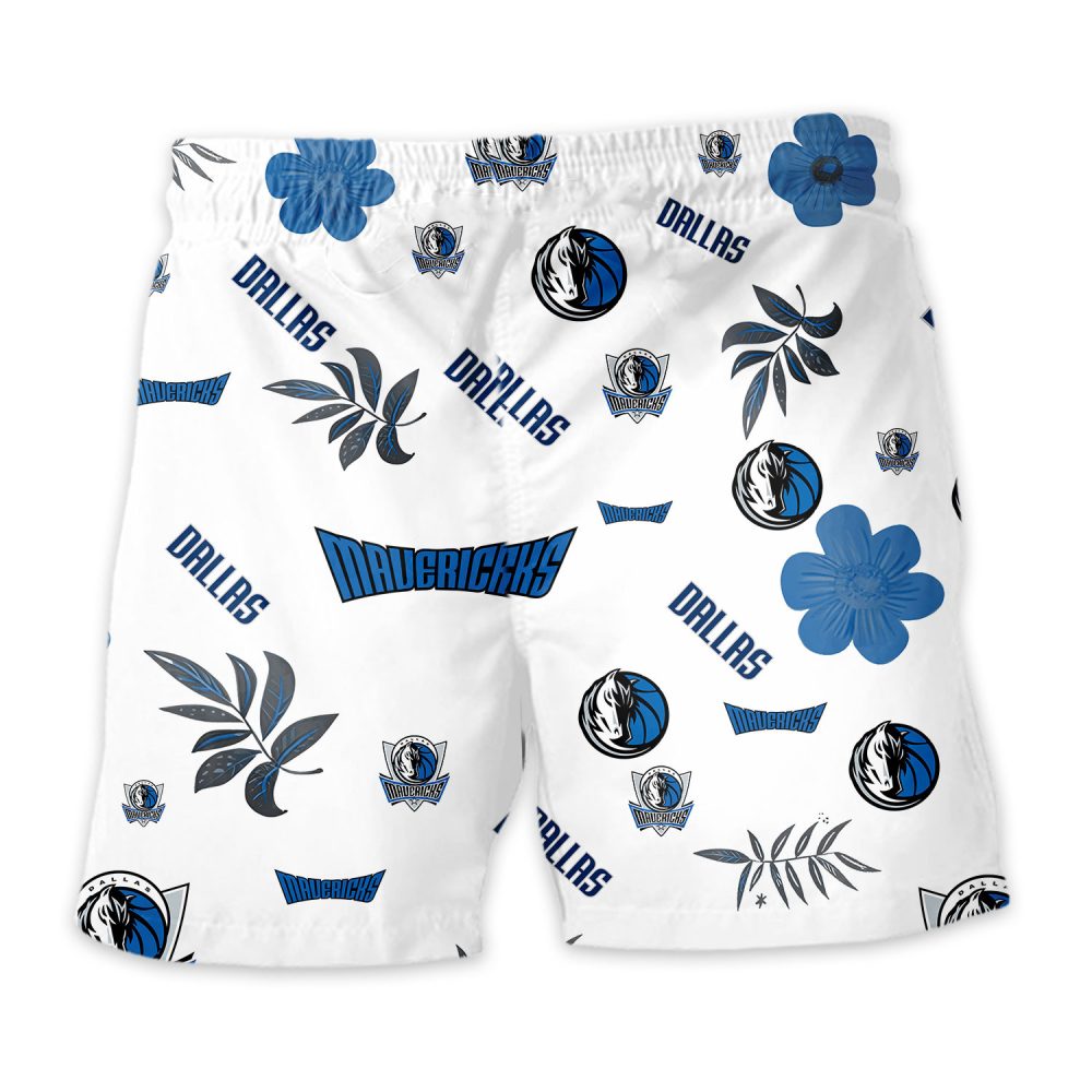 Dallas Mavericks Hawaiian Shorts Tropical Beach - Image 4
