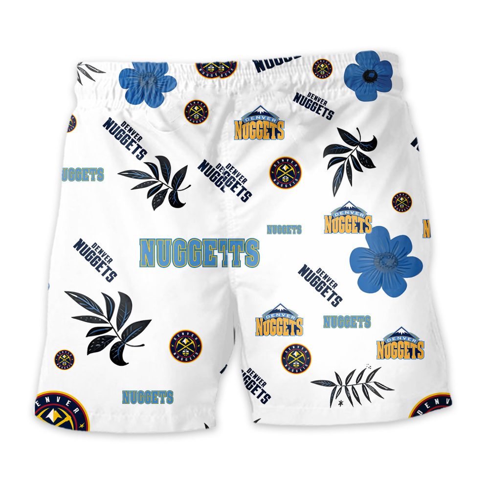Denver Nuggets Hawaiian Shorts Tropical Beach - Image 4