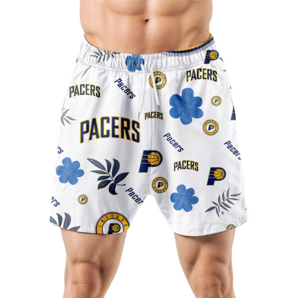 Indiana Pacers Hawaiian Shorts Tropical Beach - Image 5