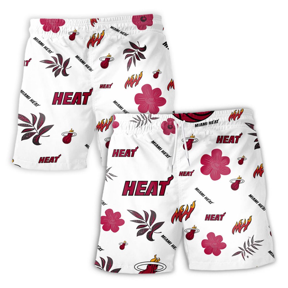 Miami Heat Hawaiian Shorts Tropical Beach - Image 2