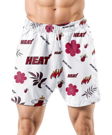 Miami Heat Hawaiian Shorts Tropical Beach