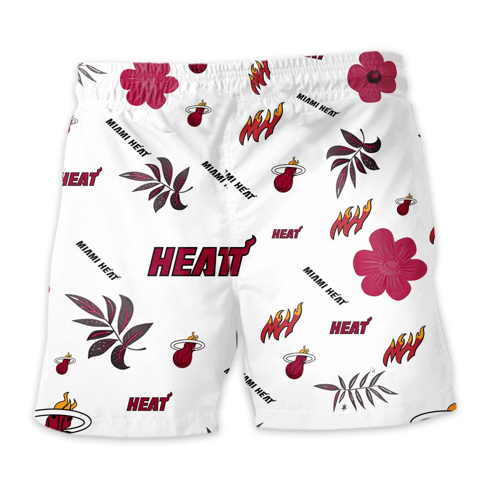 Miami Heat Hawaiian Shorts Tropical Beach - Image 4