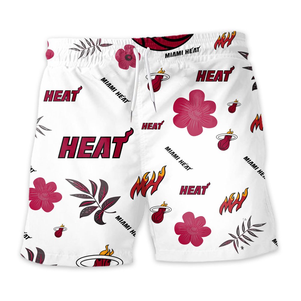 Miami Heat Hawaiian Shorts Tropical Beach - Image 3