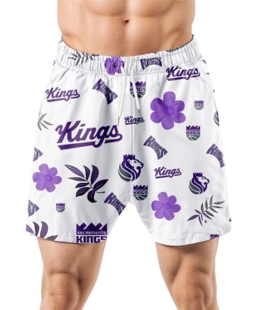 Sacramento Kings Hawaiian Shorts Tropical Beach