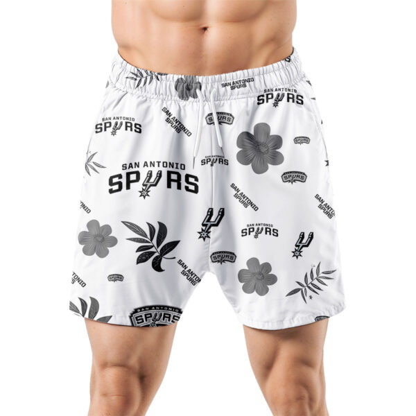 San Antonio Spurs Hawaiian Shorts Tropical Beach - Image 5