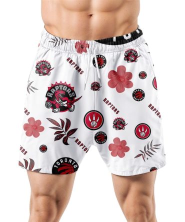 Toronto Raptors Hawaiian Shorts Tropical Beach