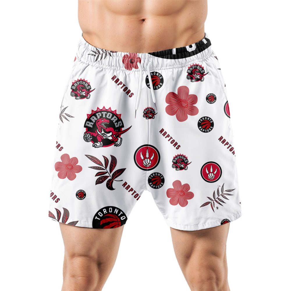 Toronto Raptors Hawaiian Shorts Tropical Beach