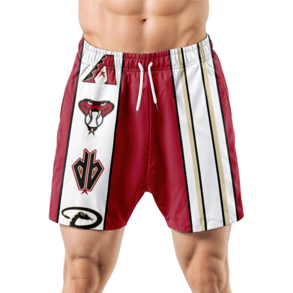 Arizona Diamondbacks Hawaiian Shorts Classic Color Contrast - Image 5